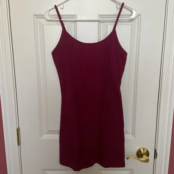 Xxxnotforsale Katie Cami Slip Dress - Burgundy - Picture 4 of 5